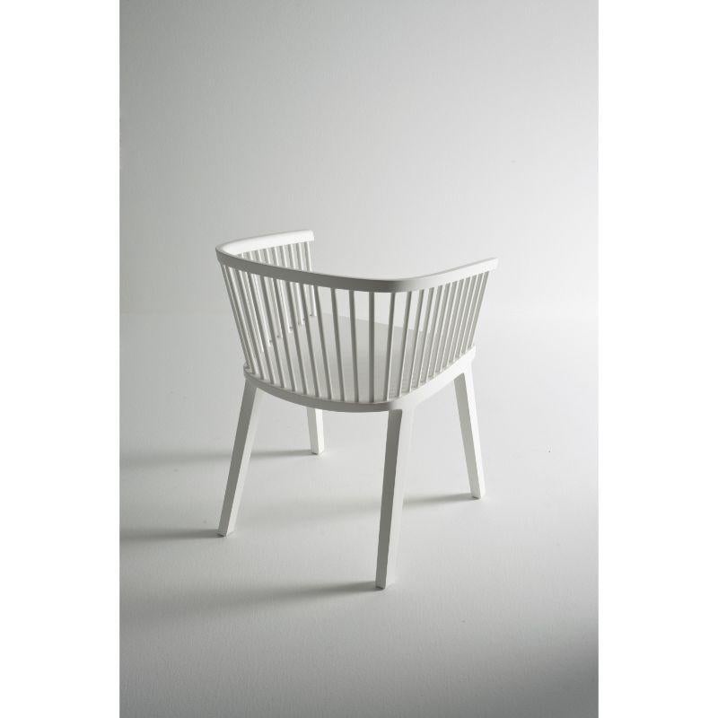 Other Set of 2, Secreto Little Armchairs, White Matt Lacquer by Colé Italia For Sale