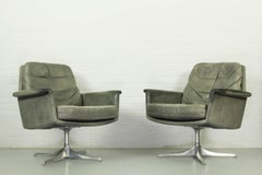 Set of 2 Sedia Swivel Chair by Horst Brüning for Cor, 1960s, Grey Leather