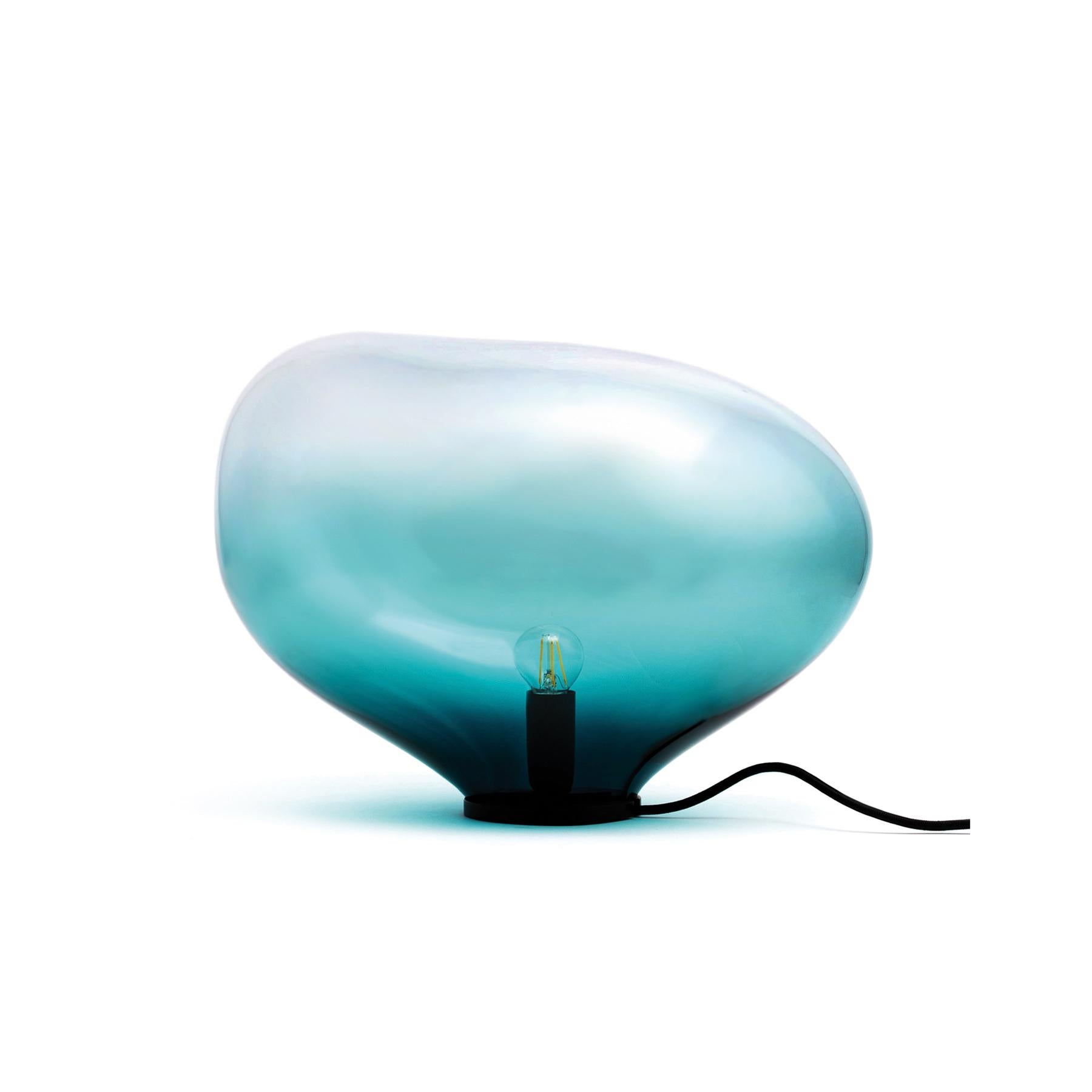 Juego de 2 lámparas de mesa Sedna ámbar iridiscente M by Eloa Acero en venta