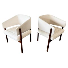 Set of 2 “Senior” Armchairs in Hardwood 
fabric by Jorge Zalszupin, c. 1960s