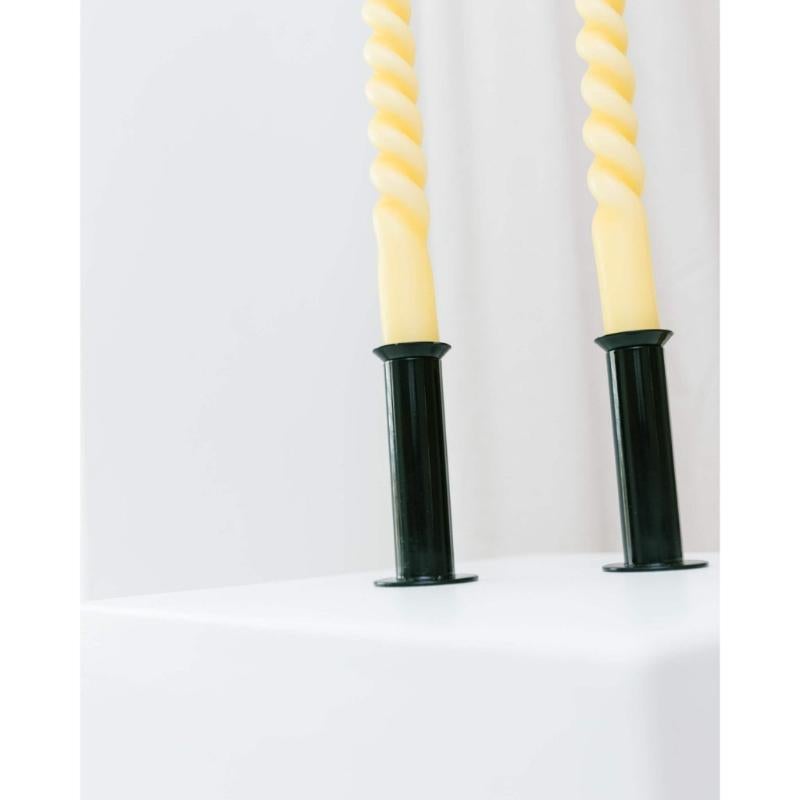 2er Set Kerzenhalter Postmoderner Memphis-Stil aus Metall, 80er Jahre im Angebot 6
