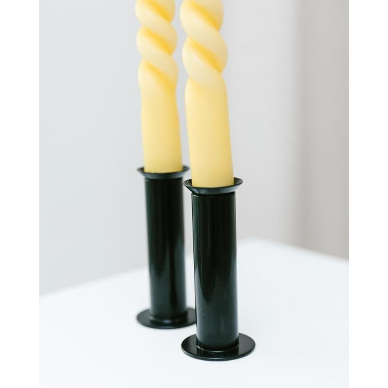 2er Set Kerzenhalter Postmoderner Memphis-Stil aus Metall, 80er Jahre im Angebot 4