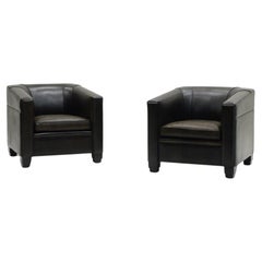 Set of 2 sheep leather “Texas” chairs by Lounge Atelier, 1990s The Netherlands.
