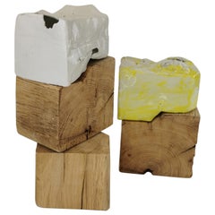 Ensemble de 2 objets décoratifs Shelter IV de Dora Stanczel