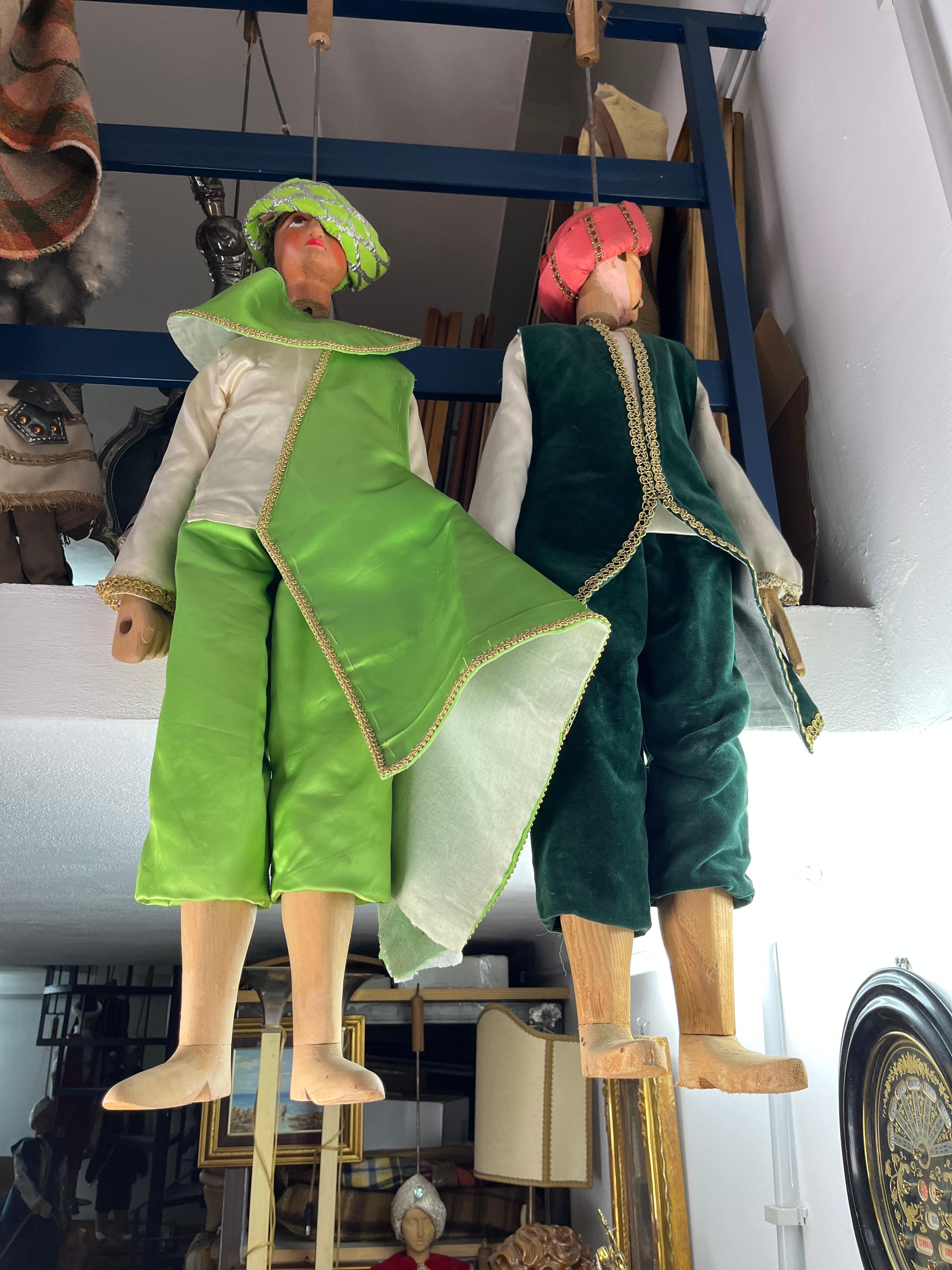 Italian Set of 2 Sicilian Puppets 