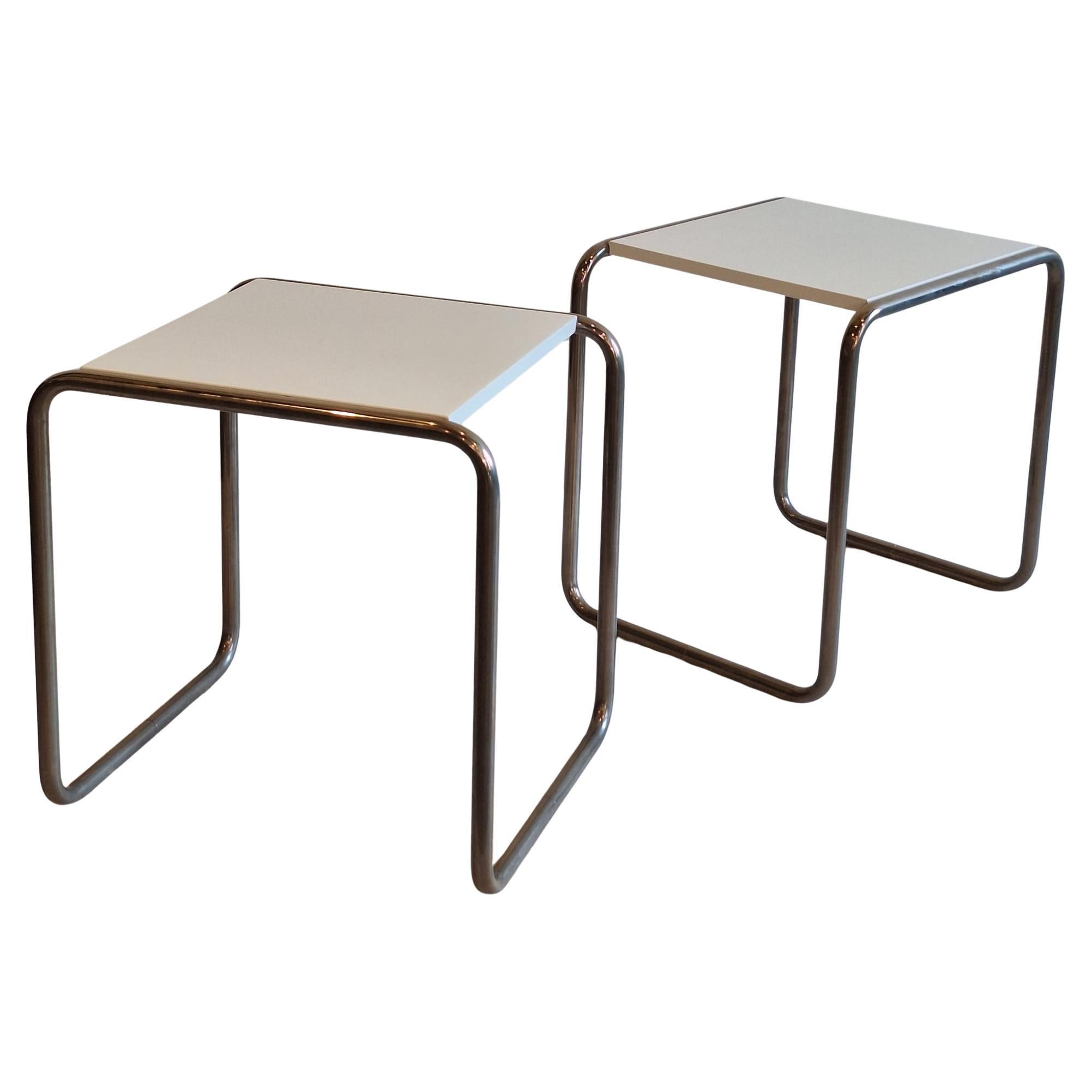 Ensemble de 2 tables d'appoint B9 Marcel Breuer pour Tecta