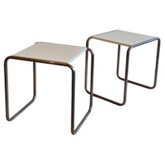 Ensemble de 2 tables d'appoint B9 Marcel Breuer pour Tecta