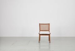 Set of 2 Sidechairs with Viennese Wicker, 1950's