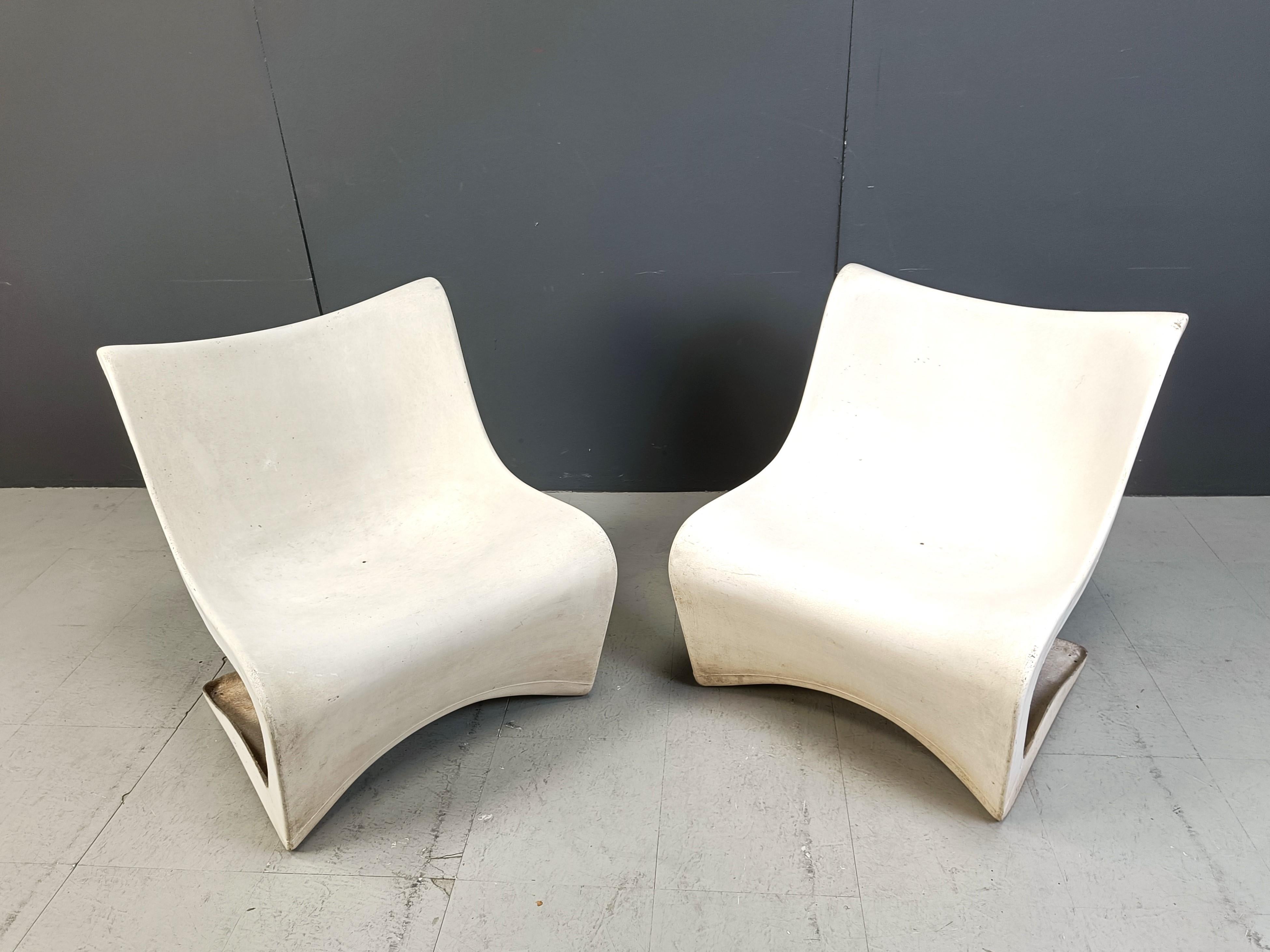 Set di 2 poltrone Silène di M Borgnat per Clairitex, anni '60 in vendita 1