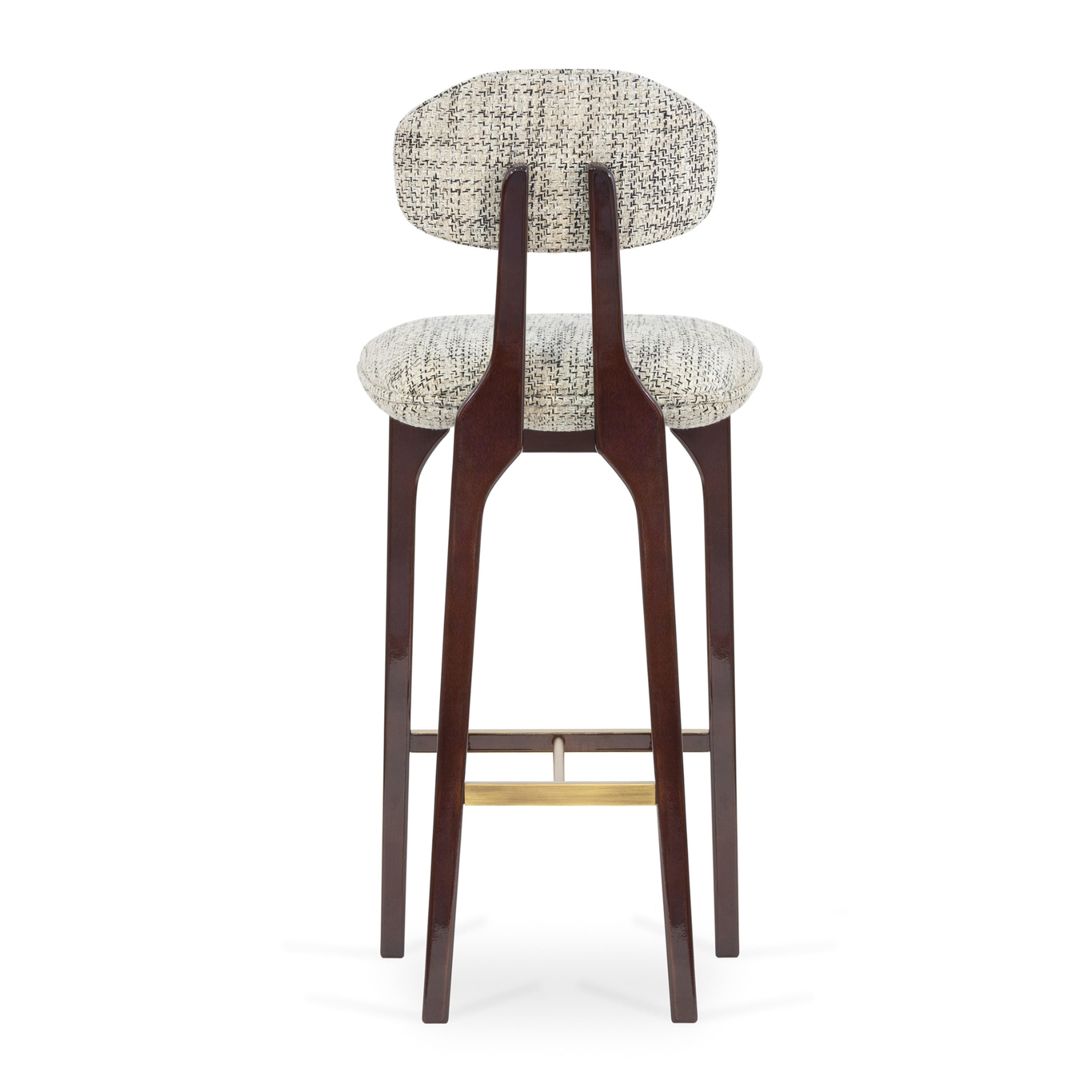 Set of 2 Silhouette Bar Stool, Mix & Brass, Insidherland by Joana Santos Barbosa In New Condition For Sale In Maia, Porto