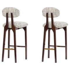 Juego de 2 taburetes de bar Silhouette, Mix & Brass, Insidherland by Joana Santos Barbosa