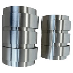 Set of 2 silver V-155 Wall Light by Hans-Agne Jakobsson, Markaryd, Sweden, 1960s