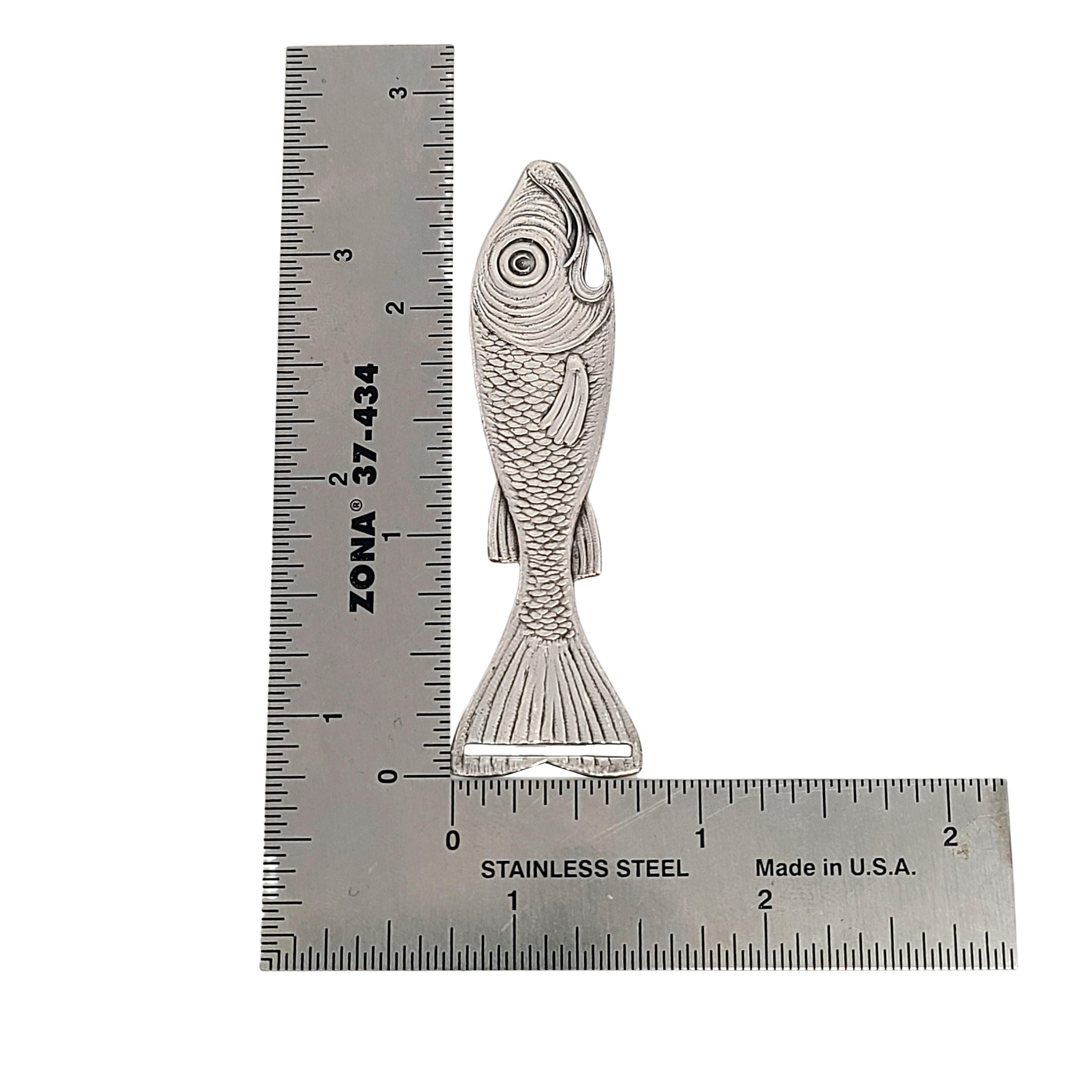Women's or Men's Set of 2 Simons Bros Sterling Silver Fish Ribbon Threaders/Bobkins