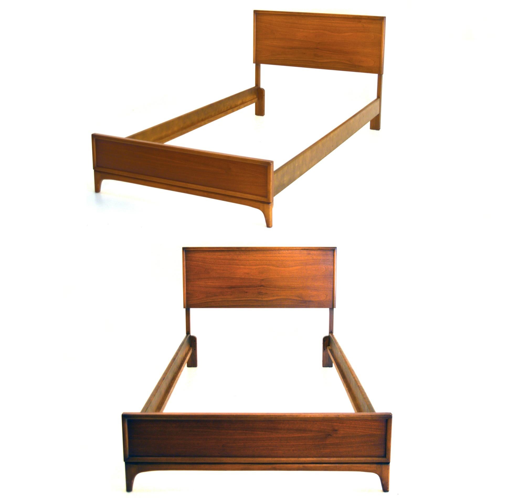 Set of 2 Single Sized Beds by Warren Church for Lane