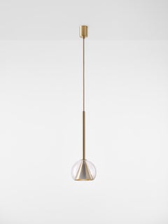 Set of 2 Small Alabaster White Kono Pendant Lights by Dechem Studio