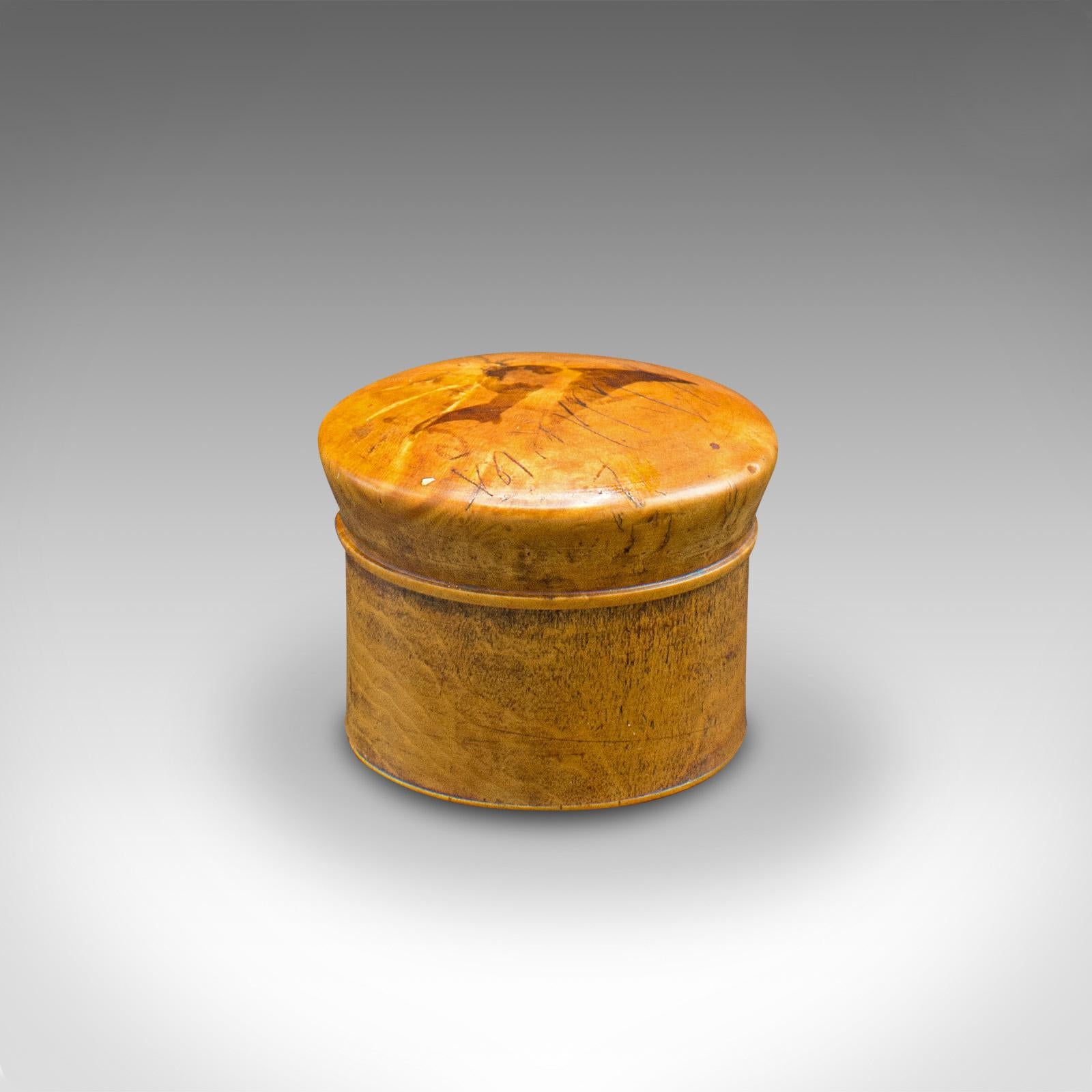 Set of 2 Small Antique Apothecary Boxes, English Yew, Miniature Treen, Victorian For Sale 5