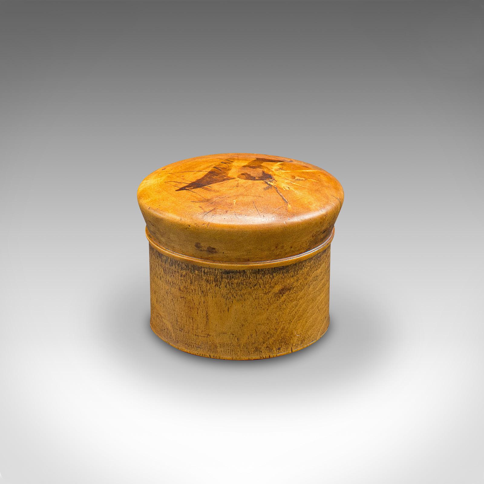 Set of 2 Small Antique Apothecary Boxes, English Yew, Miniature Treen, Victorian For Sale 4