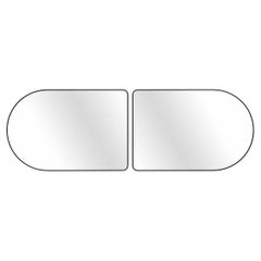 Set of 2 Small Arched Wall Mirrors with Custom Color, Loveself 01