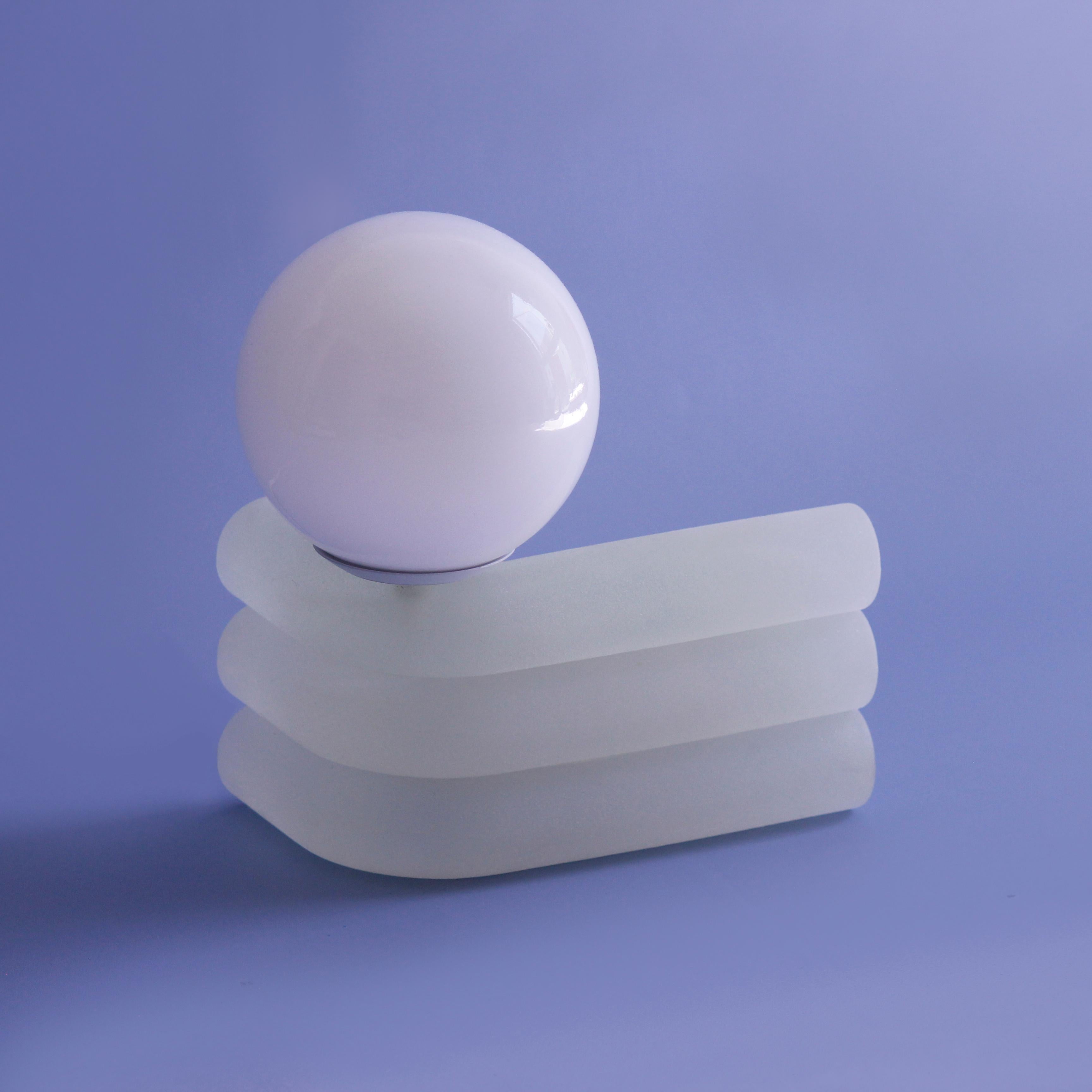 Résine Ensemble de 2 petites lampes Elio par Soft-Geometry en vente