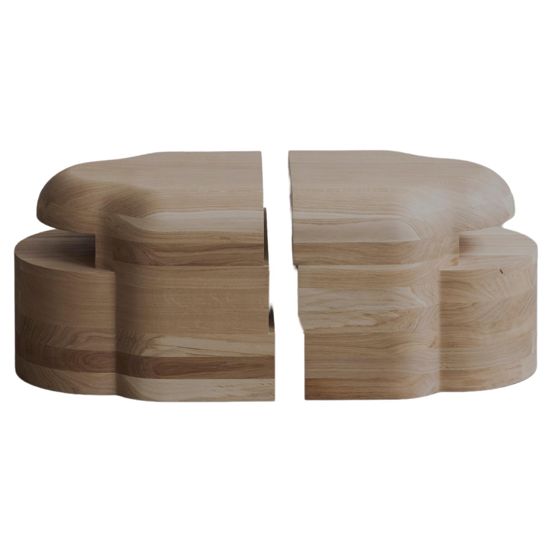 Set of 2 Small Lahmu Console by Sizar Alexis