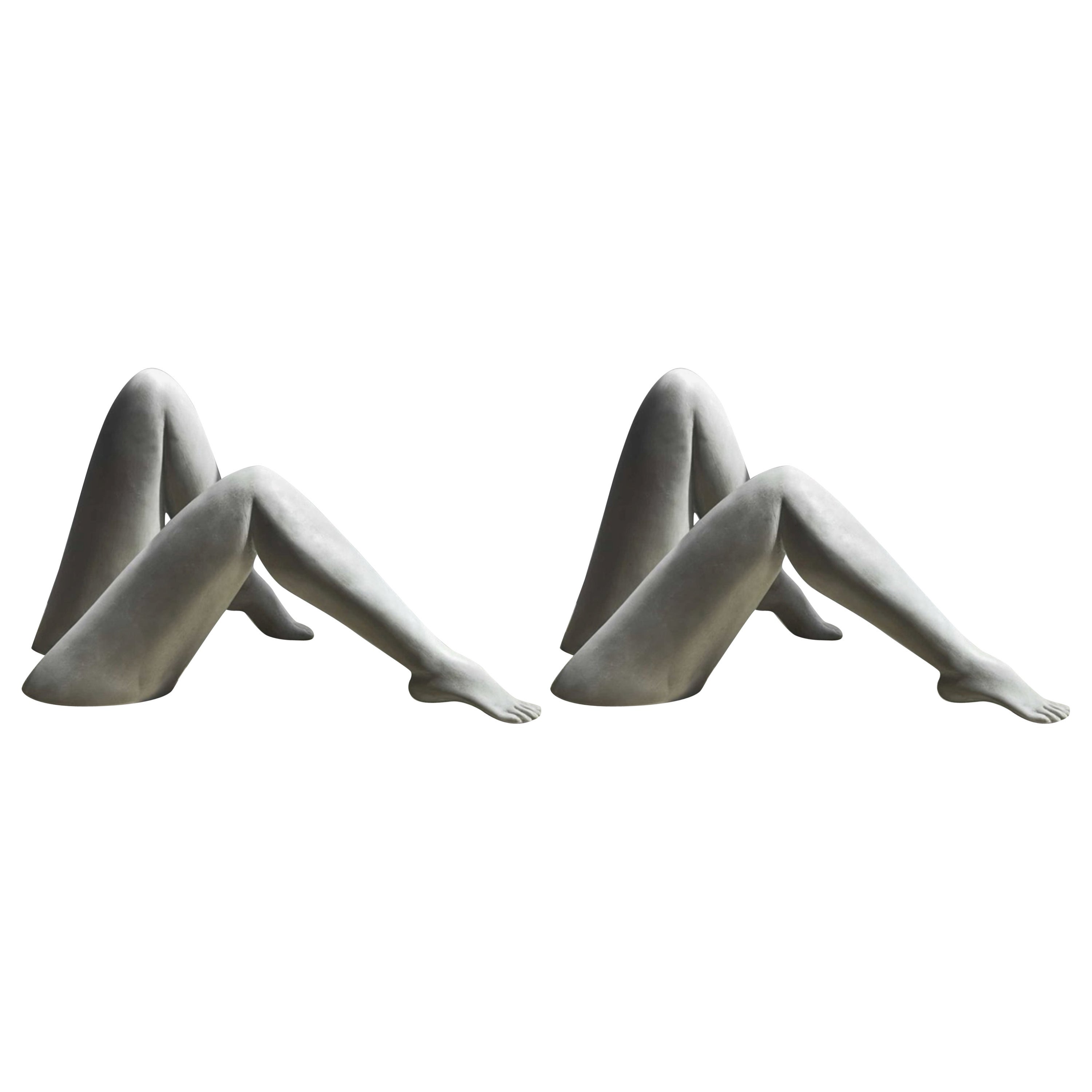 Set of 2 Small Le Gambe Sculptures by Marcela Cure
