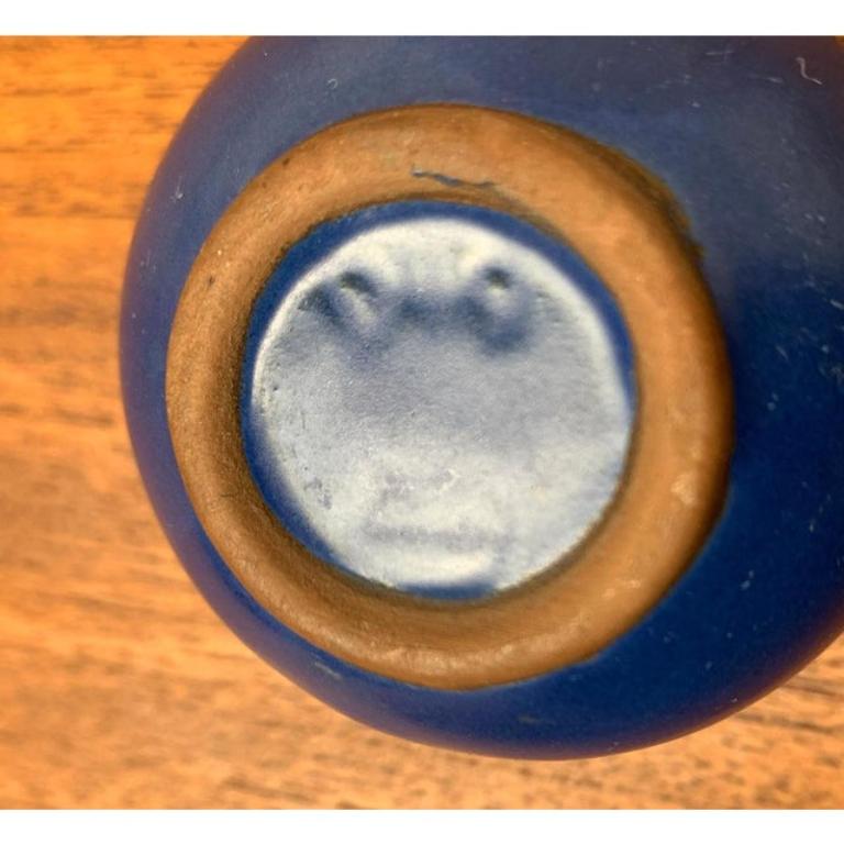 Set of 2 Small Mid-Century Minimalist Studio Pottery Ball Vases, 1960s For Sale 3