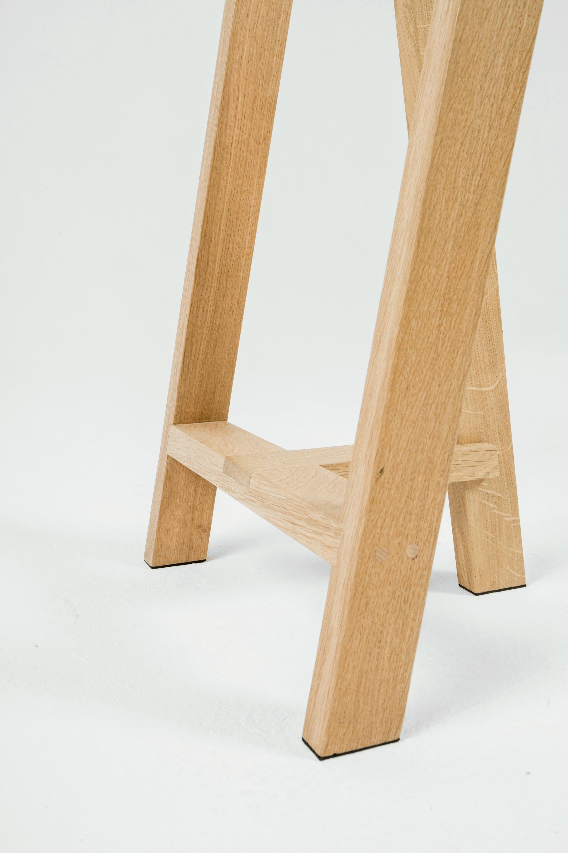 Set of 2 Small Pausa Oak Stool by Pierre-Emmanuel Vandeputte In New Condition For Sale In Geneve, CH