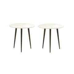 Set of 2 Small Round Soho Side Tables by Coedition Studio