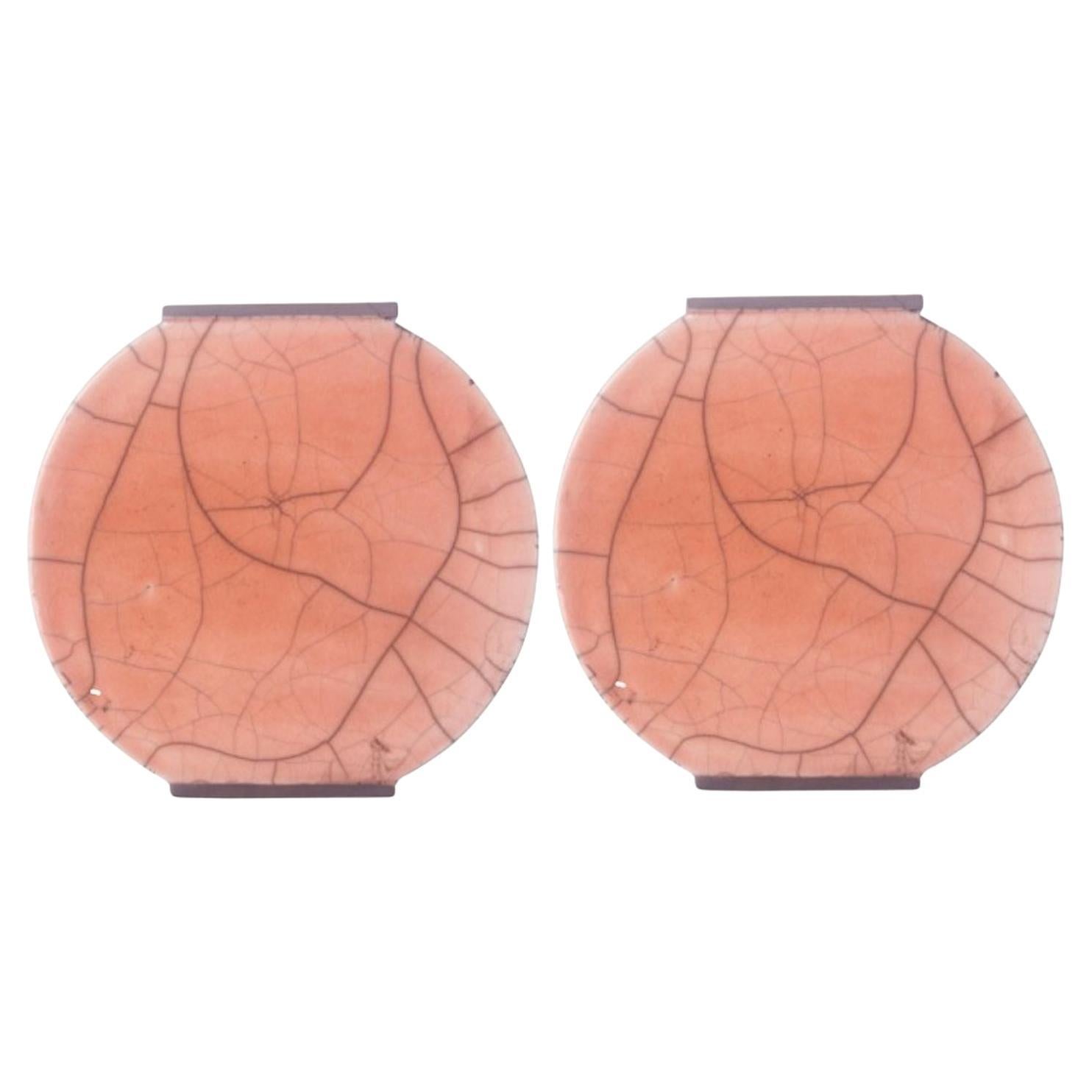 Set di 2 vasi piccoli Salmone di Doa Ceramics