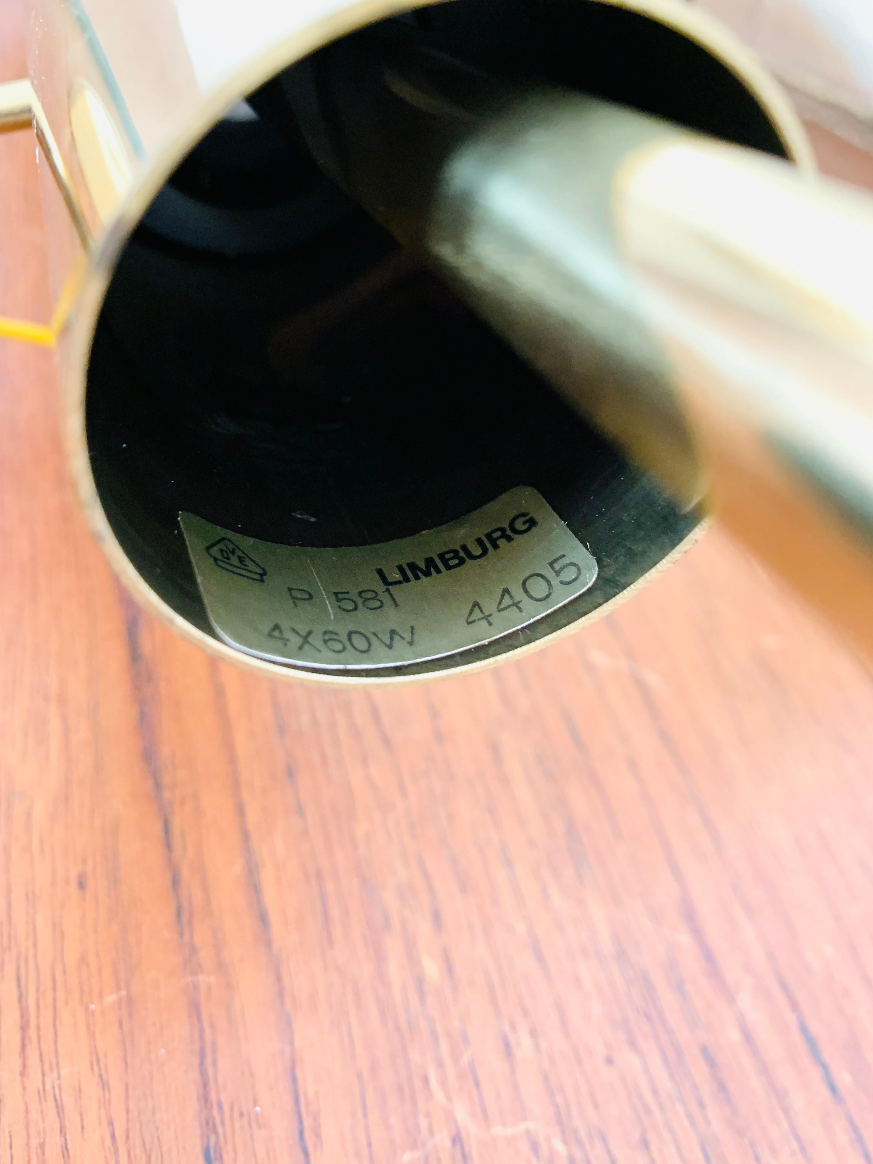 Set di 2 lampade a sospensione in vetro fumé di Glashütte Limburg in vendita 11