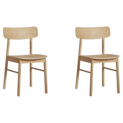 Set of 2 Soma Dining Chairs in Oiled Oak by Kasper Nyman