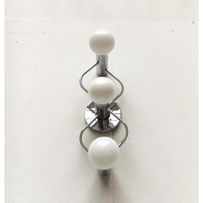 Ensemble de 2 plafonniers ou appliques chromées de l'ère spatiale de Gaetano Sciolari, 1970 en vente 1