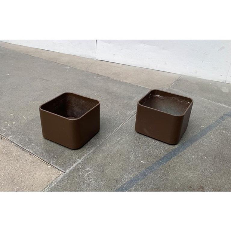 2er-Set Blumenpflanzgefäß, Space Age, 1970er-Jahre (Minimalistisch) im Angebot