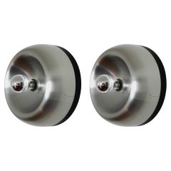 Set of 2 Space Age Flush Lamps by Cosack