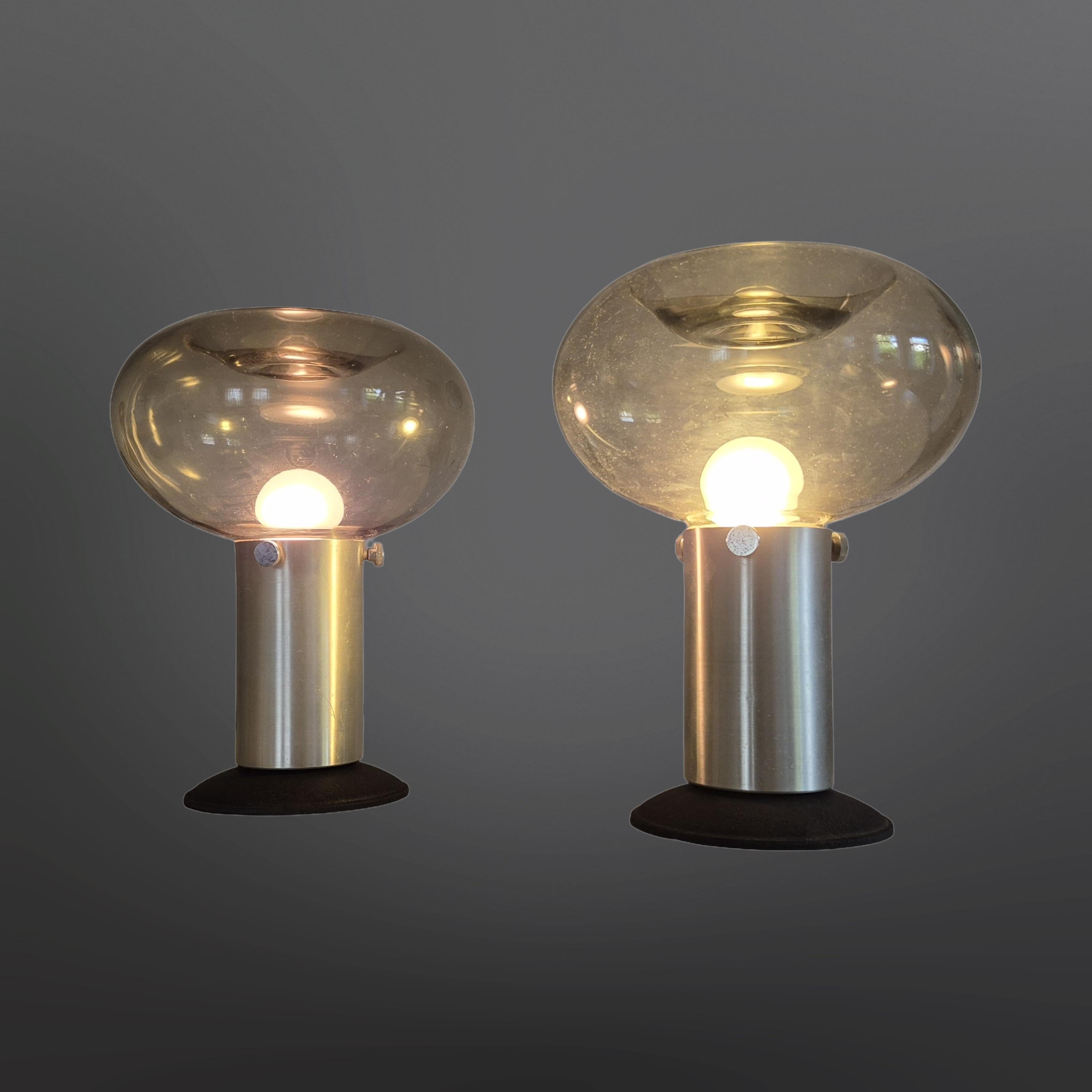 Ensemble de 2 lampes Space Age par Süssmuthglas, Allemagne, années 1960 en vente 6