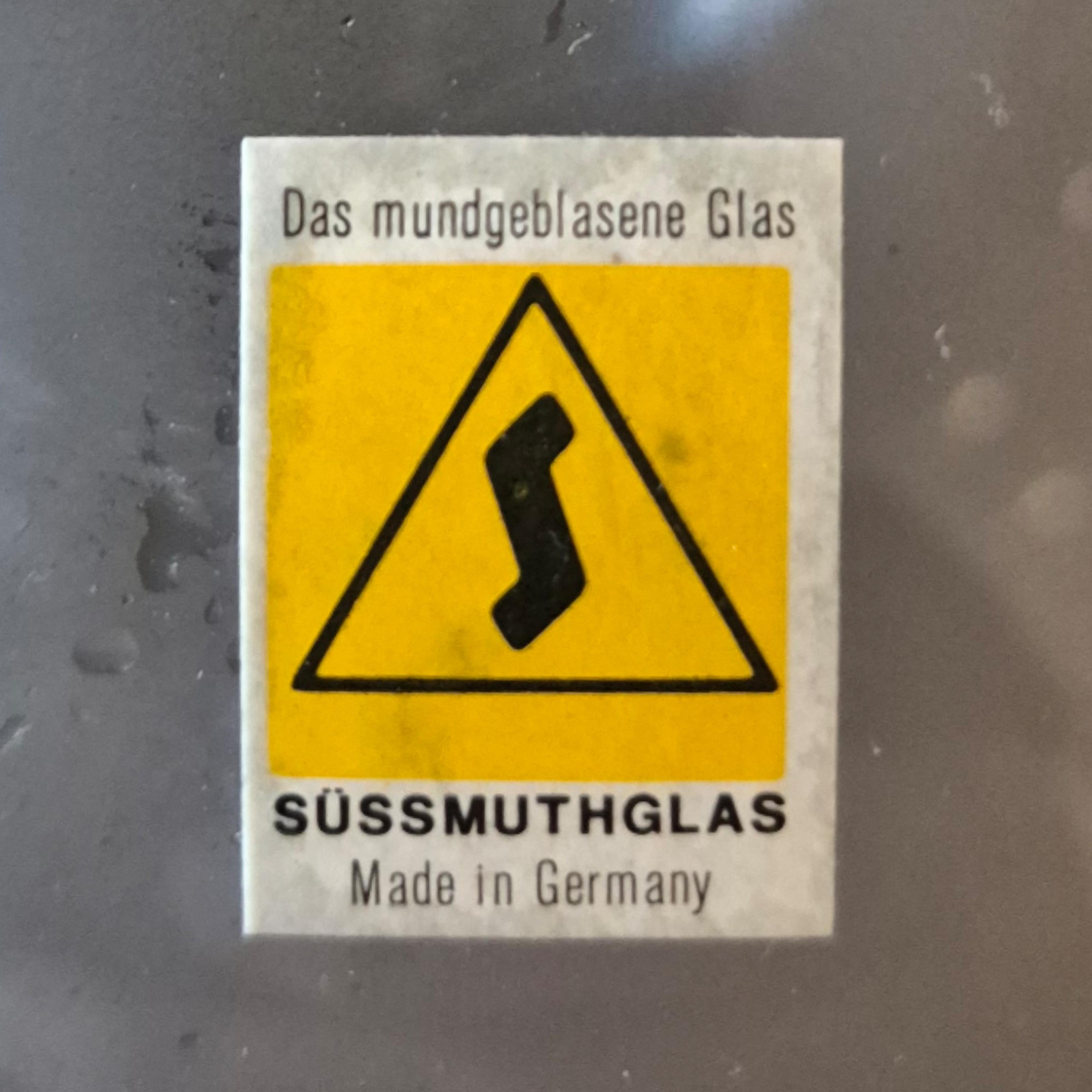Fait main Ensemble de 2 lampes Space Age par Süssmuthglas, Allemagne, années 1960 en vente