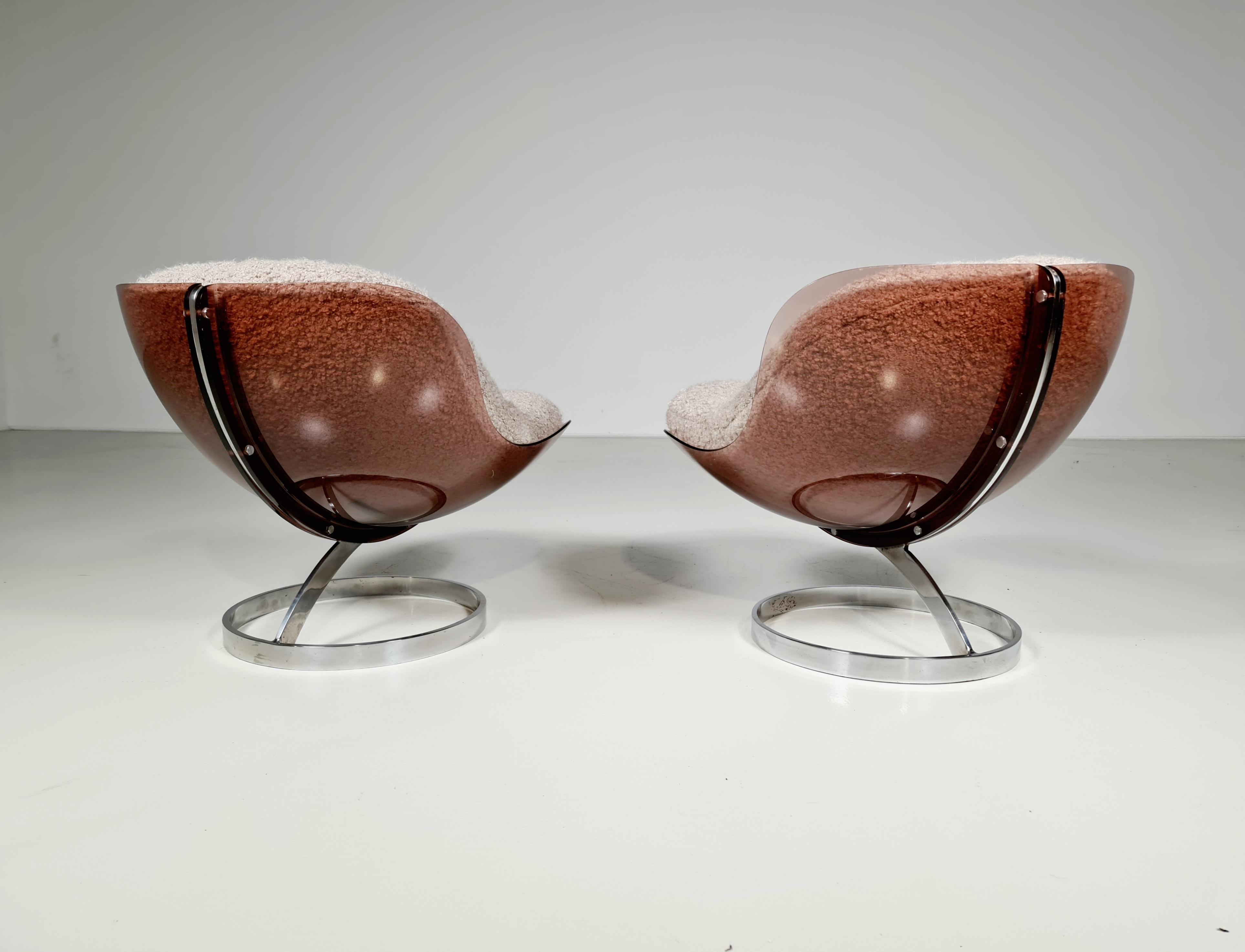 Late 20th Century Set of 2 'Sphere' Chairs by Boris Tabacoff for MMM, 1970s