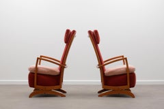 Set of 2 Spring Rocking Chairs, 80s