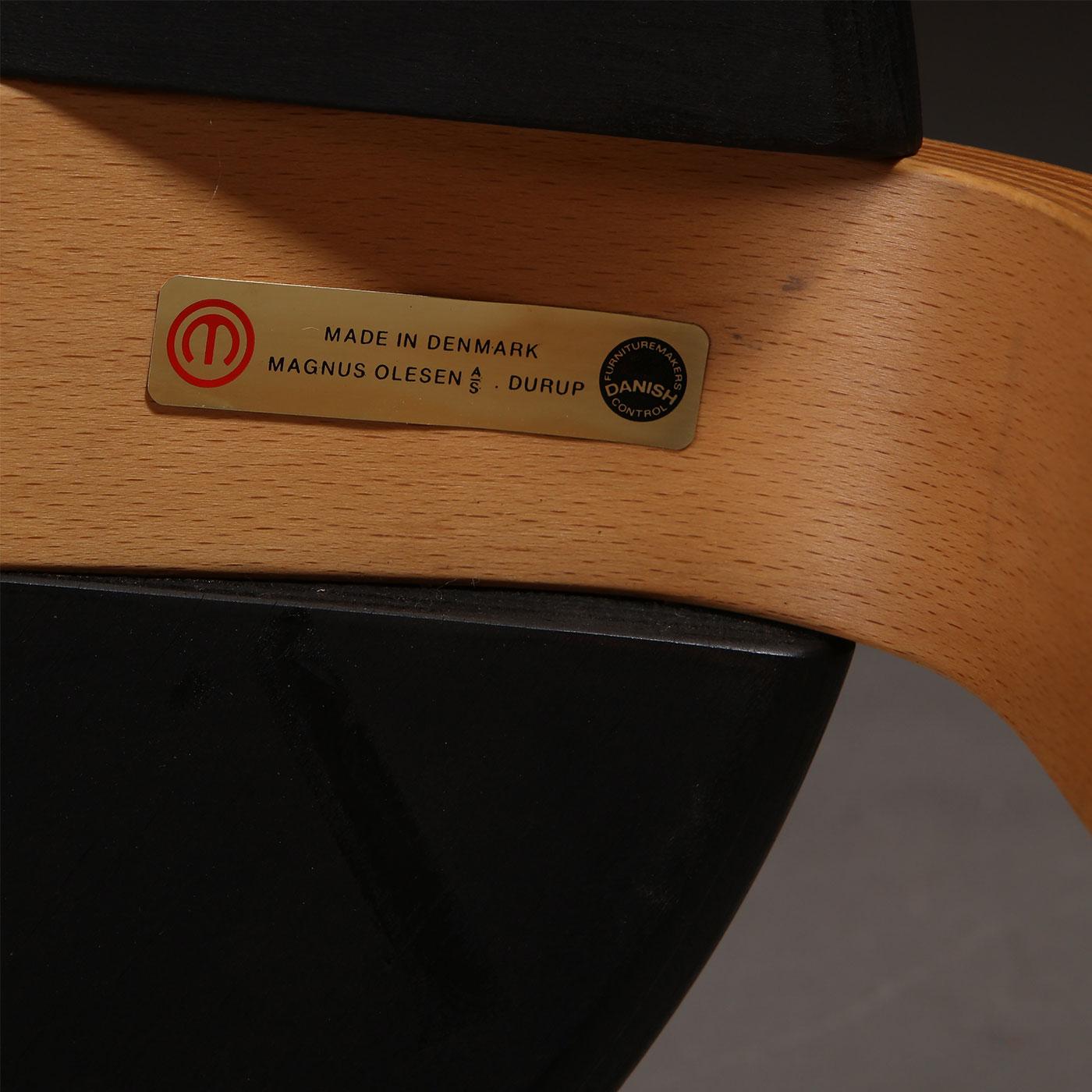 Danish Set of 2 Stackable Oak Stools by Rud Thygesen & Johnny Sørensen, Denmark, 1970s For Sale