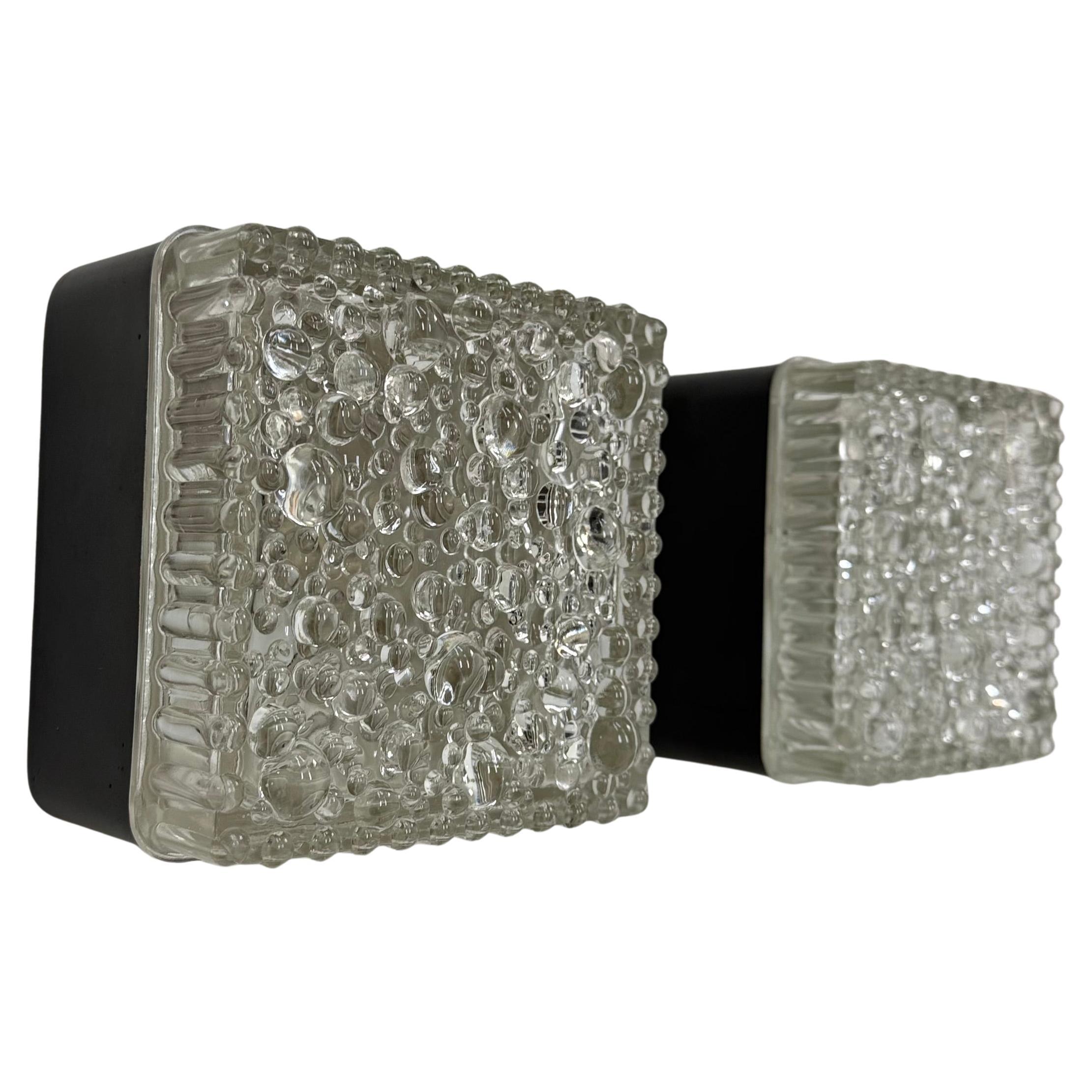 Set of 2 Staff leuchten bubble glass wall lamps , 1970s Germany