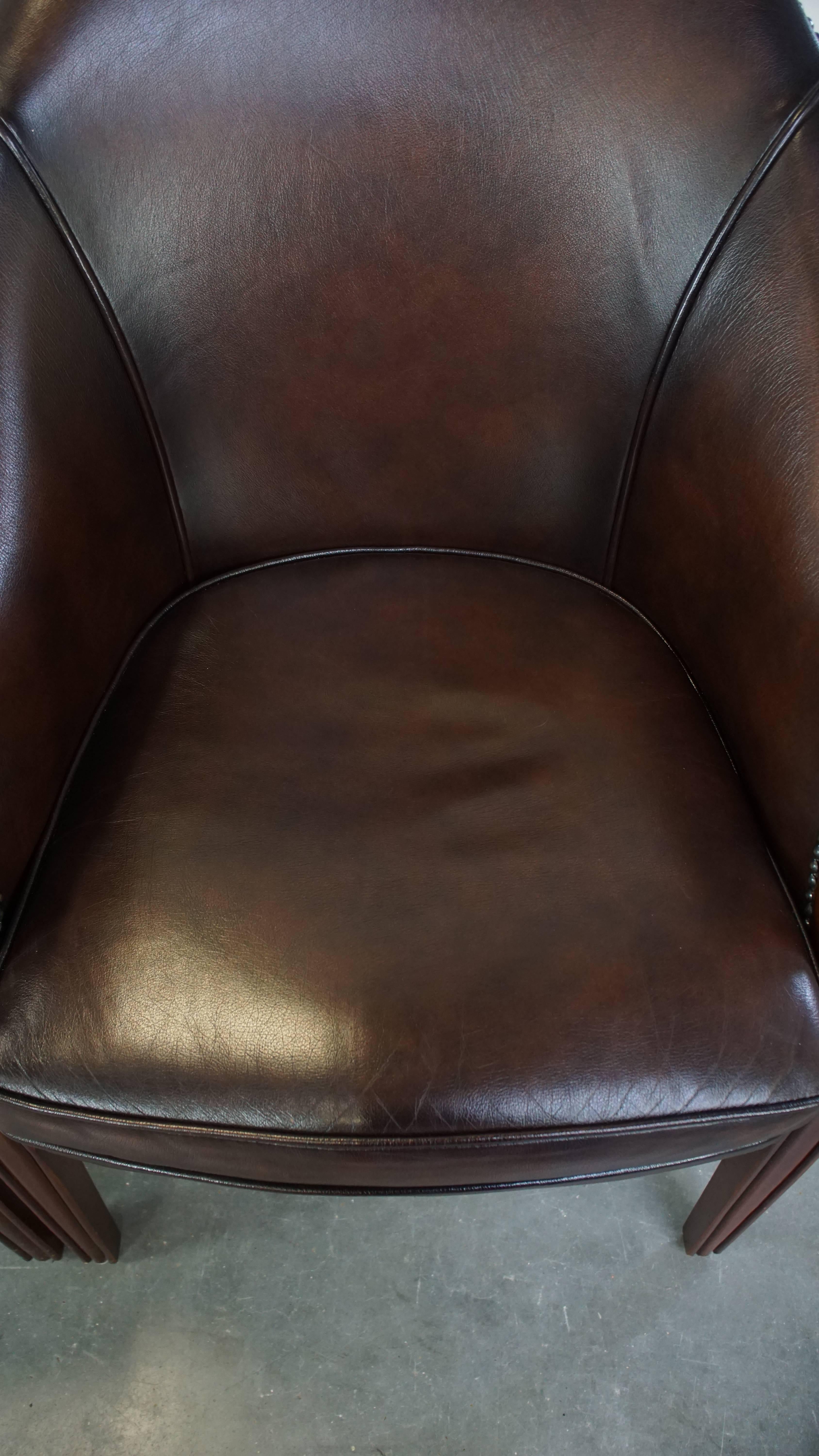 Cowhide Set of 2 stately, luxurious, English style cowhide dining room chairs/tub chairs