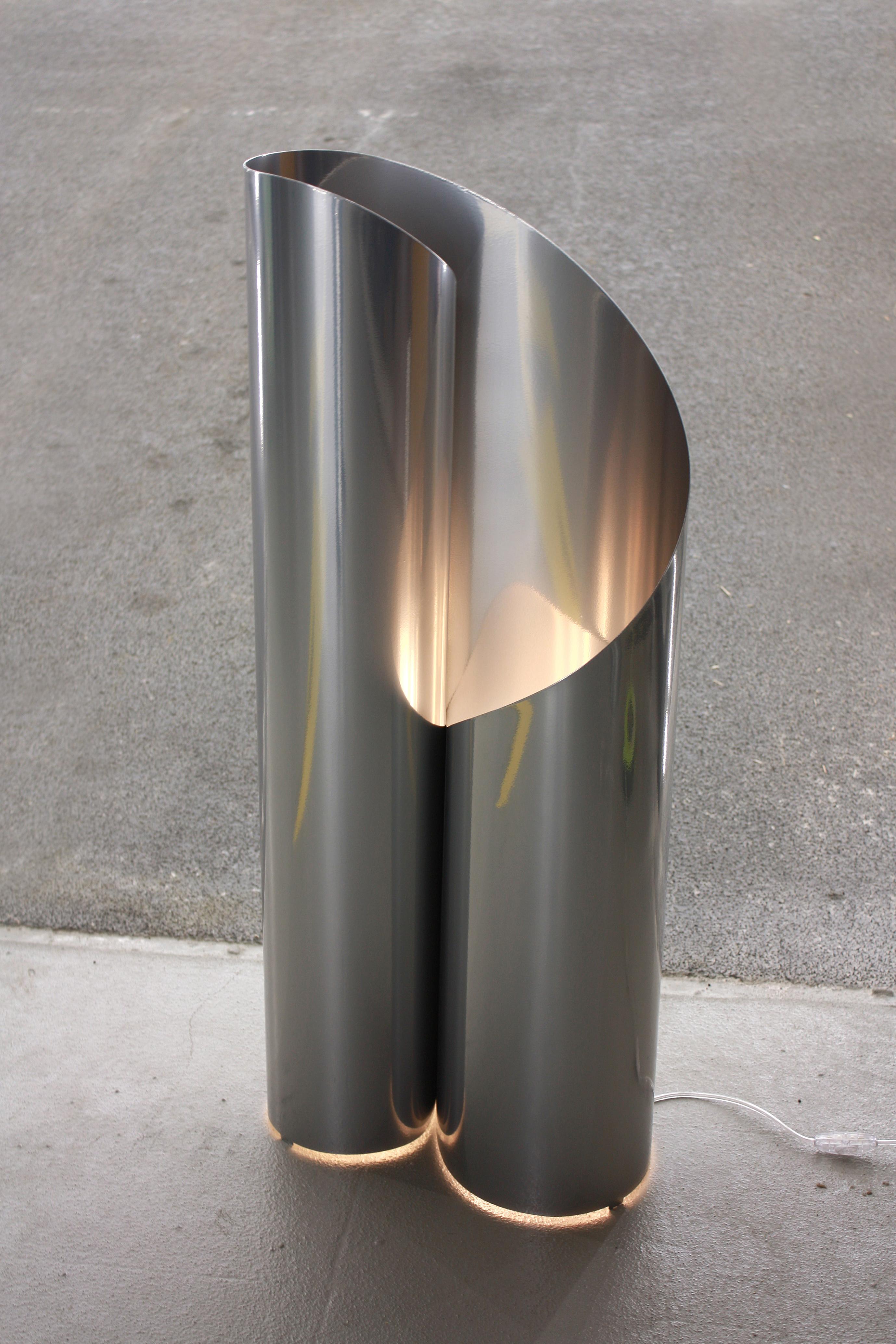 Dutch Set of 2 Steel Fold Lamps by Maria Tyakina