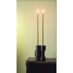 Set of 2 Steel Together Candleholders by Radu Abraham