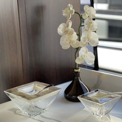 Set di 2 ciotole Sterlet Caviar in Horn, legno laccato e cristallo di Arcahorn