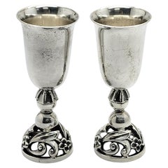 Ensemble de 2 tasses à cordial en argent sterling La Paglia Design 100 pour International