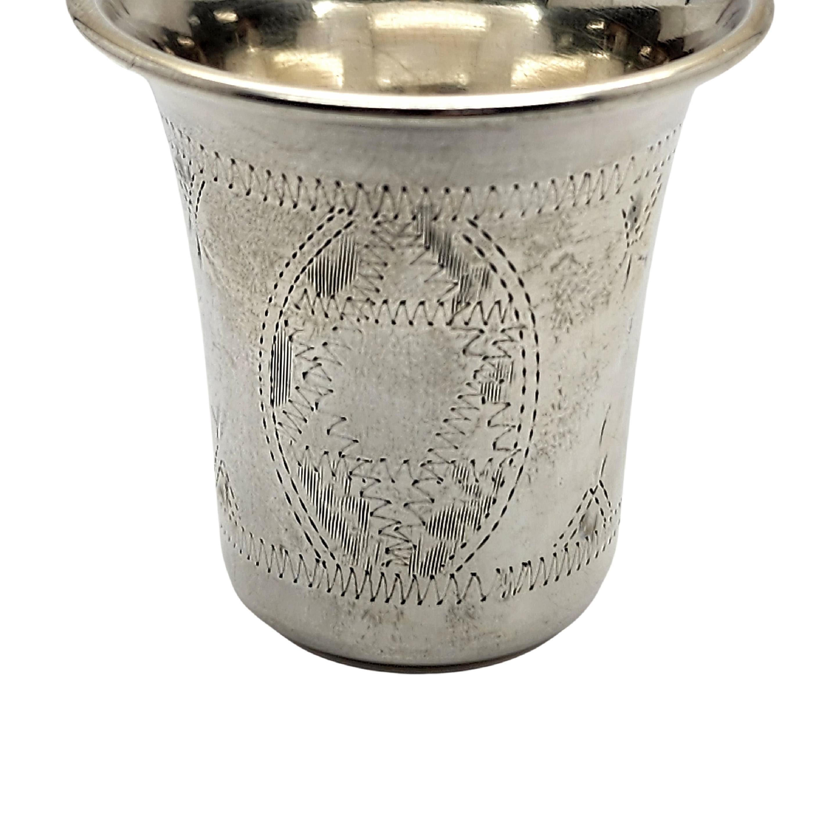 silver kiddush cup set