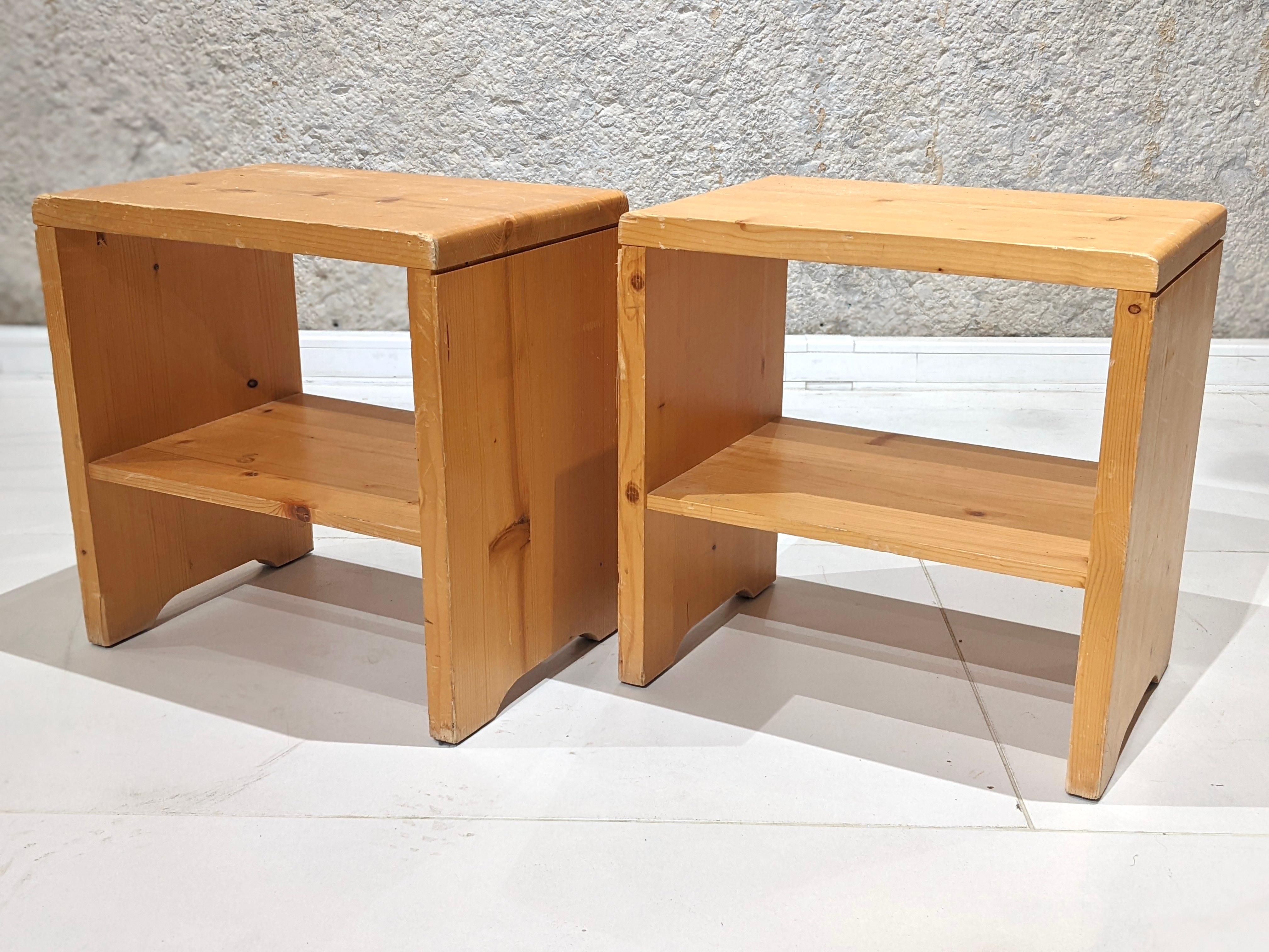 Mid-Century Modern Set of 2 stools / side tables for the 