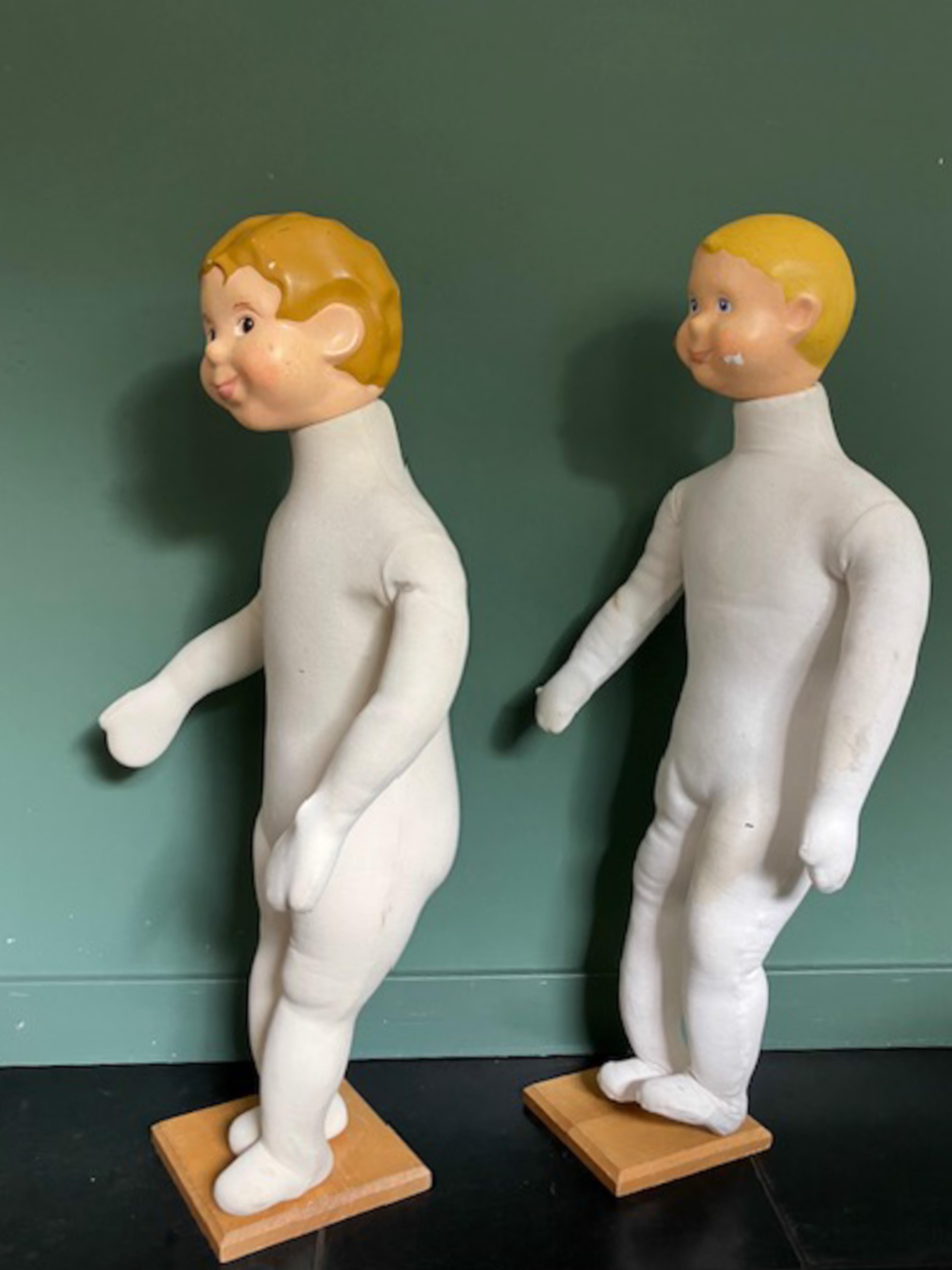 Set of 2 Store Display Boy Dolls or Child Mannequins, France 1960s For Sale 1