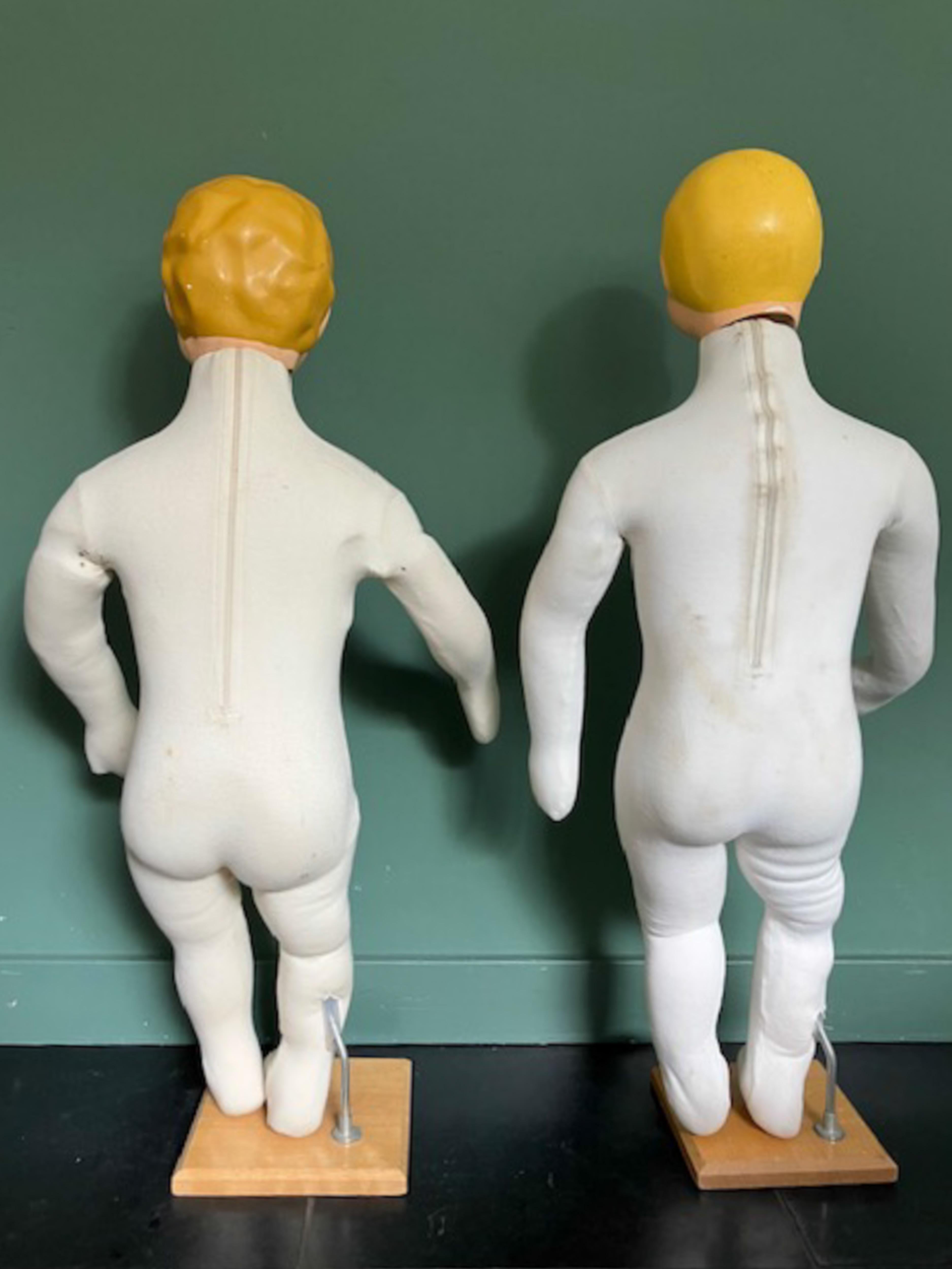 Set of 2 Store Display Boy Dolls or Child Mannequins, France 1960s For Sale 4