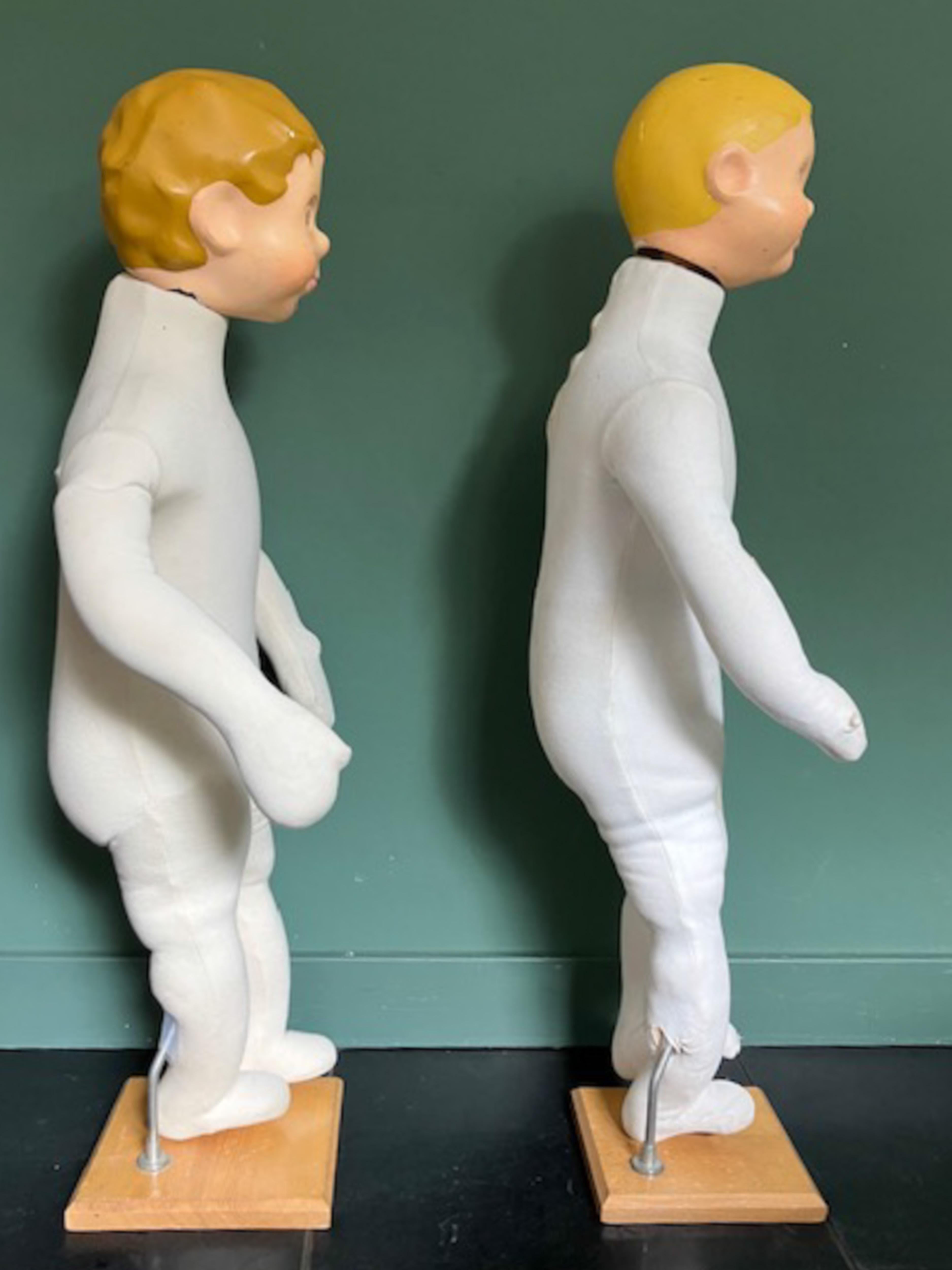 Set of 2 Store Display Boy Dolls or Child Mannequins, France 1960s For Sale 5